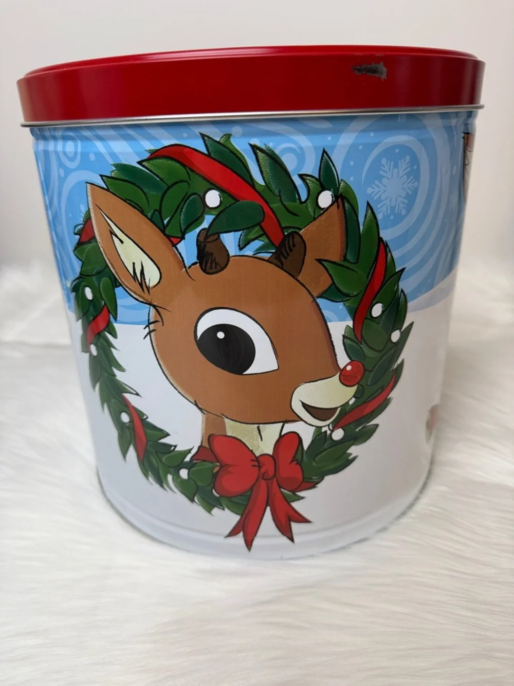 Rudolph Red Noised Reindeer 9” Gift Tin
